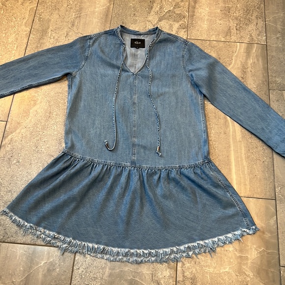Rails Denim Fray Hem Dress - Picture 3 of 12